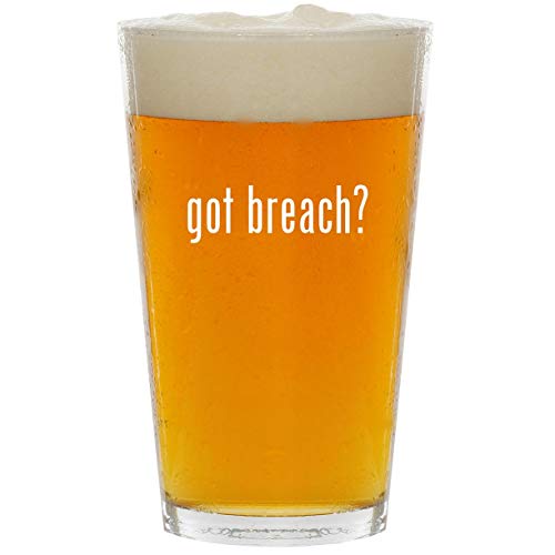 got breach? - Glass 16oz Beer Pint