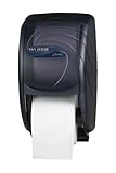 San Jamar R3590TBK Black Pearl Oceans Duett Standard Bath Tissue Dispenser