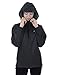 EZRUN Women's Waterproof Hooded Rain Jacket Windbreaker Lightweight Packable Rain Coats
