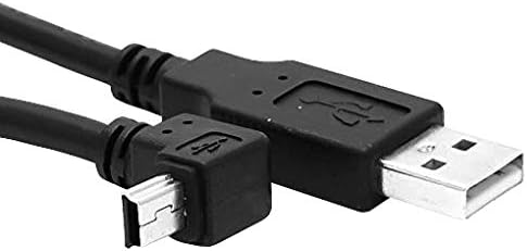Premium Cord Cable USB 2.0 A-B Mini 5-Pin Angled 1.8 m, Black, 2 m