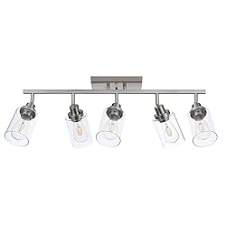 Wanluce 6 Light Track Lighting Kit - Brushed Nickel