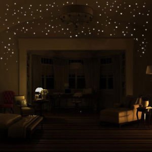 SLB Works Brand New Glow In The Dark Star Wall Stickers 407Pcs Round Dot Luminous Kids Home Decor US