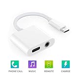 Pixel 3 Headphone Adapter, King Tec USB Type C to 3.5mm Headphone Jack and Charging Dongle Adapter for Pixel 2/ 2XL/3/3XL ...