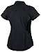 Columbia Women's Silver Ridge Short Sleeve Shirt, Black, Medium