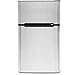 Best Choice Products 34in Double Door Stainless Steel Compact Mini Refrigerator for Home, Office, Dorm with 3.2 Cubic Feet Capacity, Freezer, Ice Tray, Scraper, Silver