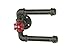 West Ninth Vintage Industrial Iron Pipe Toilet Paper Roll Holder (Double)