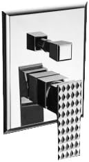 Bluewater PAN-BPD.220C Chromed Bathroom Sink Tap with Switch and E-Box, Grey