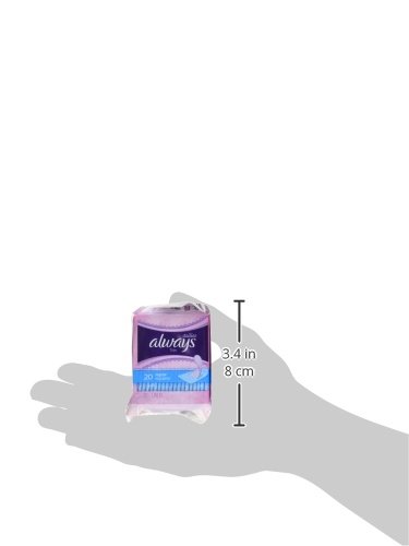 Always Incredibly Thin Slim, Stylish & on the Go Comfortable Daily Liners Regular Pads - 9 Pack of 20 Liners (180 Pads Total)