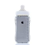 DStores® White Iphone 6s Plus Case Transparent Thin Soft TPU Baby Milk Bottle Shaped Clear Case Cover for Apple iPhone 6 Plus 5.5 Inch