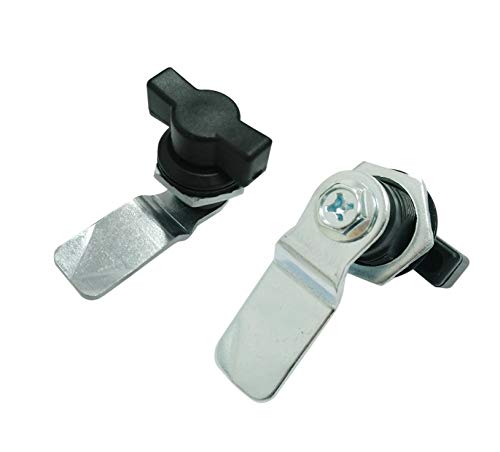 Karcy 2pcs T Handle Swing Knob Turn Cam Lock for Machine Cabinet Drawer