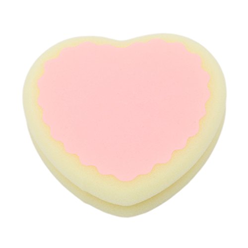 Dolland 1Pc Women Magic Painless Hair Removal Sponge Pads Professional Epilator Hair Remover ,Yellow Love Heart