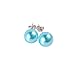 12pairs Assorted Mixed Color Wholesale Lot Glass Pearl Earrings Studs Gift Set Stainless Steel Earrings Pin for Women (8mm)