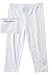 Sportoli® Baby Girls and Toddlers Cotton Blend Jersey Knit Solid Long Leggings - White (Size 4T)