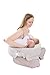 My Brest Friend Deluxe Twin and Plus Nursing Pillow Slipcover Sleeve | Great for Breastfeeding Moms | Pillow Not Included, Heather, Light Grey