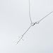 Infinity Cross Pendant Y Necklace Lariat Style 925 Sterling Silver
