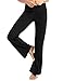 FIRST WAY Buttery Soft Women’s Bootcut Yoga Pants with 3 Pockets, Peach Skin Wide Leg Workout Bootleg Flared Pants, XL, Blackthumb 2