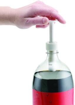Jokari Fizz Keeper Pump Cap for 2 Litre Bottles - 3.6cm x 8cm - Keeps The Fizz In - White - 4-Pack, Four-Count - Image 4