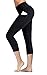IUGA Capri Leggings with Pockets 4 Way Stretch Tummy Control Yoga Pants for Women