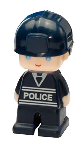 Magformers Amazing Police 50Piece, Wheels, Blue Red Colors, Educational Magnetic Geometric Shapes Tiles Building STEM Toy Set Ages 3+