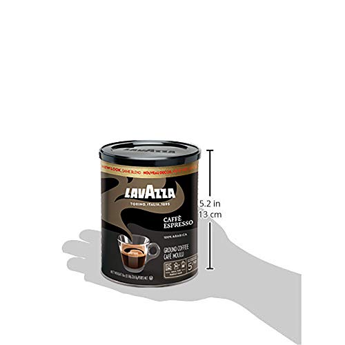 Lavazza Espresso Italiano Ground Coffee Blend, Medium Roast, 8Oz Cans