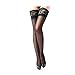 FUNOC Women's Lace Top Sheer Thigh High Silk Stockings