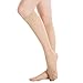 MANZI 12 Pairs Lady's Sheer Knee High Stockings, 12 Pairs Nude