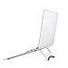 JASTEK Aluminum Laptop Stand, Compact Universal Portable Adjustable Stand with Folding Holder for Laptop Notebook Tablet and More - Silver