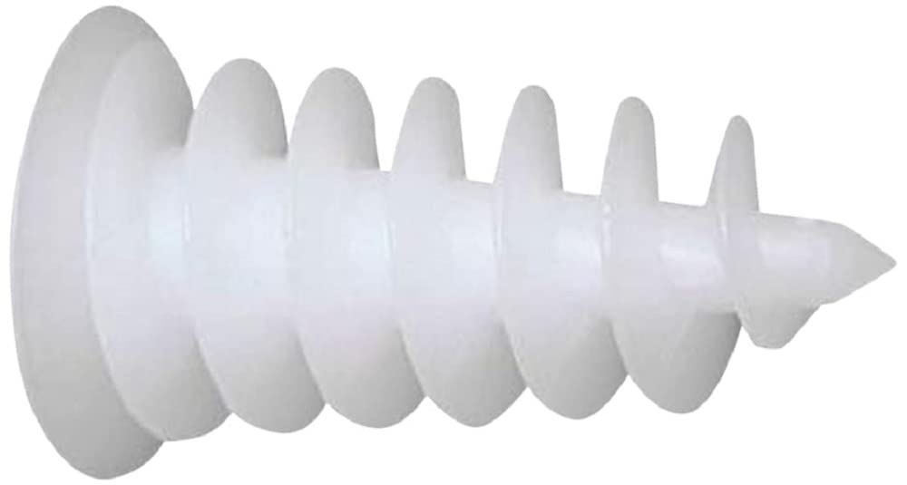 Isoram Wall Plug, White, Box of 40