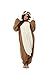 SAZAC Sloth Kigurumi - Onesie Jumpsuit Halloween Costume (Adults)