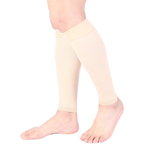 image for Doc Miller Premium Calf Compression Sleeve 1 Pair 20-30mmHg Strong Cal