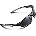 RIVBOS Polarized Sports Sunglasses Driving shades For Men TR90 Unbreakable Frame RB861 (RBS861-black night vision lens)