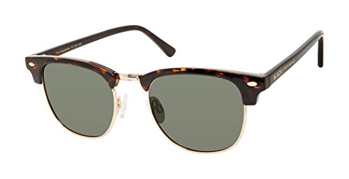 PRIVÉ REVAUX"Headliner" Designer Sunglasses, Brown/Green - Thumbnail 4
