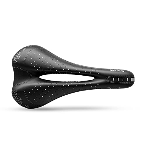 Selle Italia - Selle Vélo De Route Sport Gel Flow, Cadre Fec Alloy Ø7, Selle Road Gran Turismo Duro-Tek, Confort Gel, Amortisseur