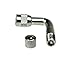Zephyr® Chrome 90 Degree Angled Valve Stem Universal Fit Extension Adapter for Motorcycle, Scooter, Auto Car / Truck, and Bicycle Tires