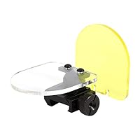 Borlai Tactical Scope Lens Protector Foldable Protective Sights Lens Screen Cover Shield (Color:Yellow + Transparent) (Color : Yellow+Transparent)