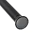 Umbra Chroma Tension Rod – Adjustable Tension Curtain Rod for Curtains and Sheer Curtains, 54 to 90 Inches, Black