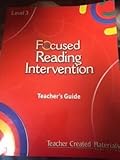Paperback Focused Reading Intervention Level 3 Teacher's Guide Book