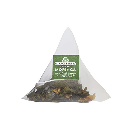 Miracle Tree's Energizing Moringa Infusion - Vanilla Oolong Grape | Super Caffeinated Blend | Healthy Coffee Alternative, Perfect for Focus | Organic Certified & Non-GMO | 16 Pyramid Sachets - Thumbnail 6