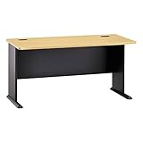 Bush Business Furniture Series A 60W Desk in Beech and Slate