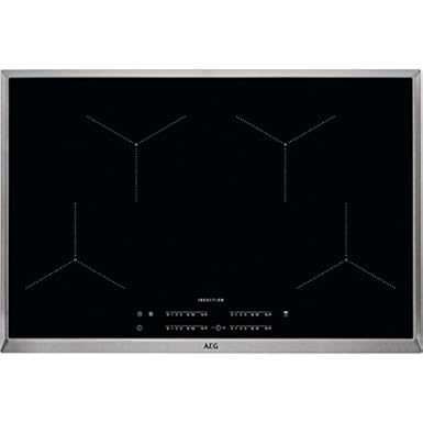 AEG IKB84431XB Elektro-Kochfeld / 80 cm / Glasfarbe Schwarz / Induktionskochfeld mit Hob²Hood-Funktion / autarkes Kochfeld / 