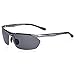 SUNGAIT Men's Sport Polarized Sunglasses for Cycling Running Golf Athletic - UV400(Gunmetal Frame Gray Lens)