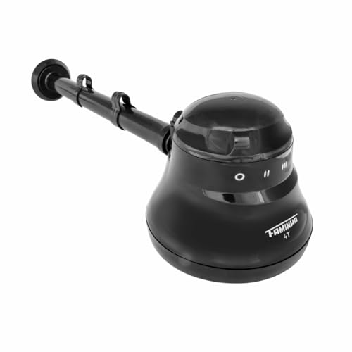 CHUVEIRO ELÉTRICO - DUCHA FAMINHO 4T BLACK 220V 6800W COM CANO 30CM - FAME