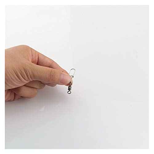 LOOEST Angelwirbel, 30 Stück, 2#-14#, Edelstahl, Angelhaken, Steckverbinder, Kugellager, Drehgelenk, Schnappstifte… – Bild 4