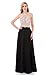 YuNuo Sparkly Crystal Beading Prom Dresses Long 2018 Sexy Open Back Party Ball Gown Scoop Bridesmaid Dresses Black-US12