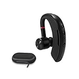 Bluetooth Headset Best Truckers Wireless Business Earpiece with 12 Hours Talktime Mic HandsFree Noise Cancelling Stereo Earphones Compatible Android Cell Phone for Driving/Office/Skype