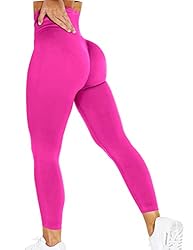 YEOREO Women High Waist Workout Gym Smile Contour