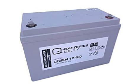 Q-Batteries Lithium Akku 12-100 12V 100Ah LiFePO4 Lithium-Eisenphosphat Gefahrgut nach UN3480 Lithium Batterien! Gefahrgut Kl
