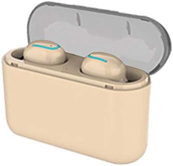 muxiao Invisible Earphones Stereo Hearset Mini Bluetooth 5.0 with Charging Box TWS Sport