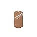 RMP Stamping Blanks, 1 Inch x 2 Inch Dog Tag with One Hole, 16 oz. Copper 0.021 Inch (24 Ga.) - 10 Pack