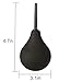 Enema Bulb, Jullycare Douche for Men Women Enema Kit with Certificate Comfortable Medical Kits Anal Cleaner Silicone Douche with 3 Replaceable Nozzle (Black)